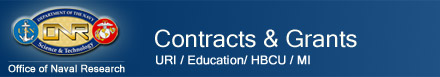 Contracts & Grants - URI/Education/HBCU/MI