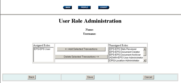 Figure 31: User Account Roles
