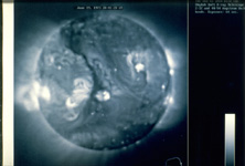 X-ray Satellite Image of a Solar Storm