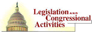 Legislation and Congressional Activities