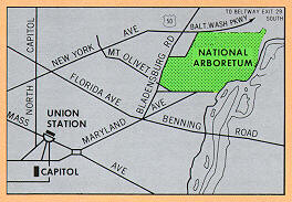 map of the Arboretum grounds