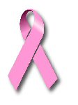 Breast cancer pink ribbon symbol