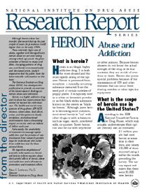 Heroin Abuse and Addiction Research Report Cover