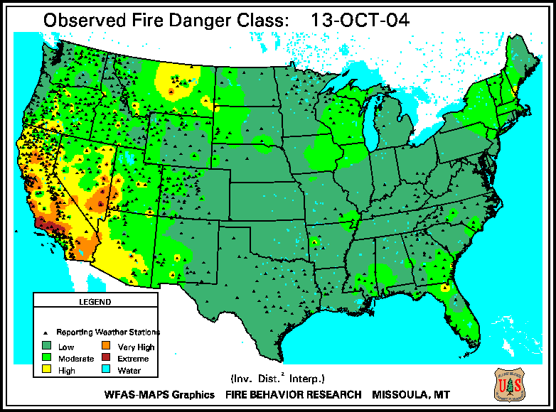 US Fire Danger