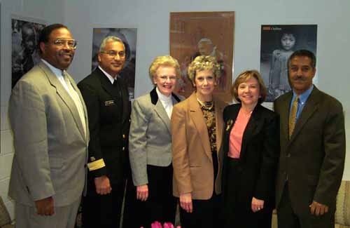Elizabeth M. Duke, Acting Administrator of the Health Resources and Services Administration, is pictured with several representatives from the Virigina Area Health Education Center. 