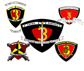 Third Marine Regiment logo.