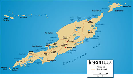 map of Anguilla