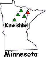 [image:] Map shows location of Kawishiwi Experimental Forest in northeastern Minnesota.