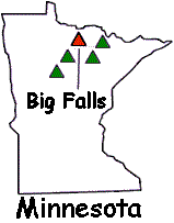 [image:] Map shows location of Big Falls Experimental Forest in North central Minnesota.