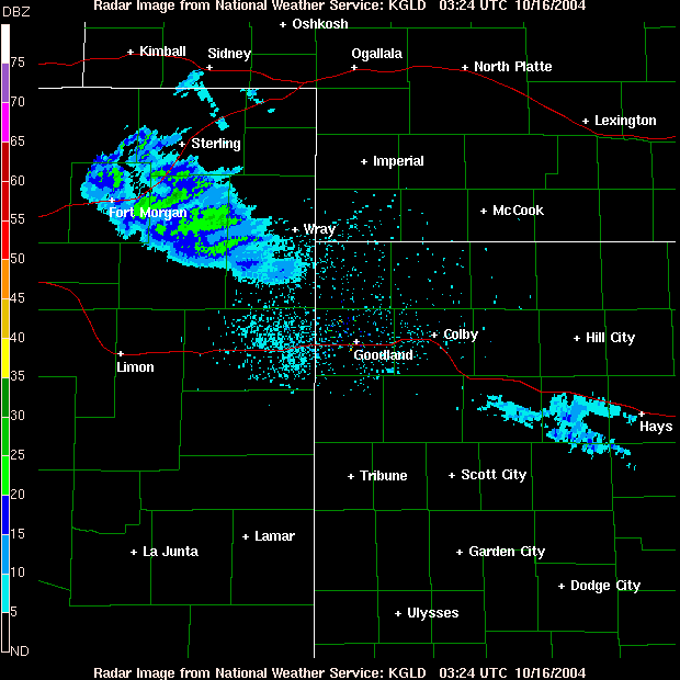 Click for the Latest KGLD Radar Reflectivity