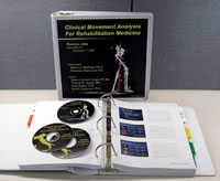 The Clinical Movement Analysis For Rehabilitation Medicine workshop course notebook and accompanying CDs