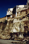 photo of California house on eroding cliff
