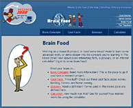 Brain Food Navigation Bar Image