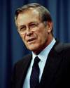 Portrait of Secretary Rumsfeld, click to view his official portrait