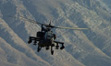 helicopter flying in mountains of Afghanistan