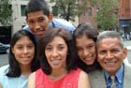 Hispanic family.