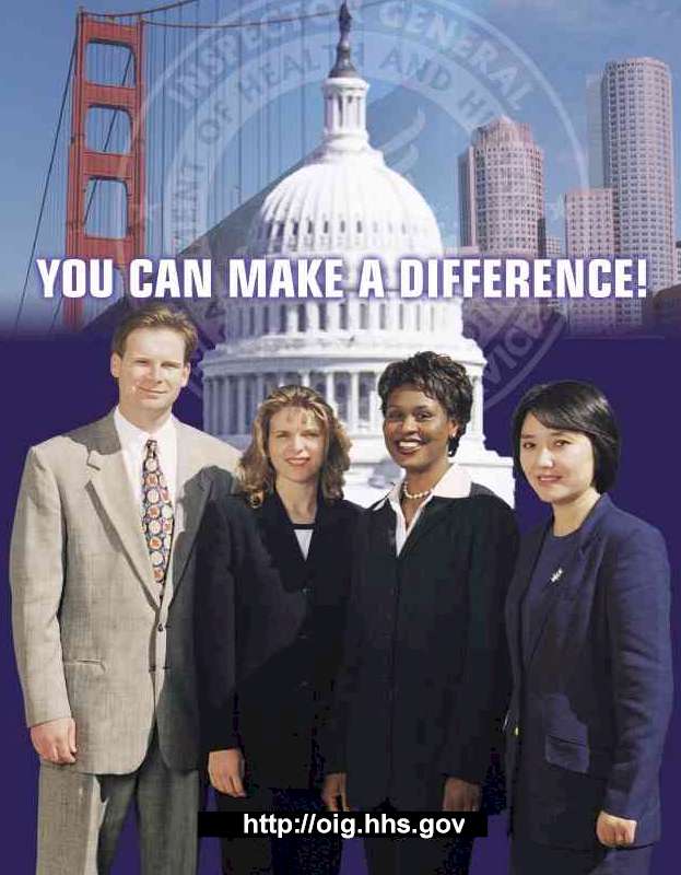 OAS Recruiting Brochure Cover with link to OIG homepage http://oig.hhs.gov