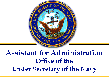 logo - Assistant for Administration, 
		Undersecretary of the Navy