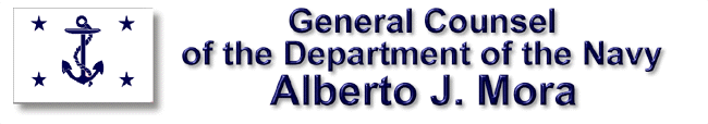 Title graphic for General Counsel of the Navy