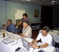 Picture of students in a hydroacoustics class