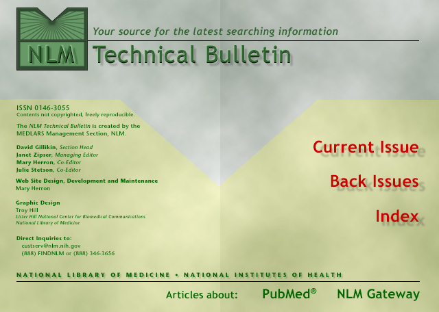 NLM Technical Bulletin Home Page