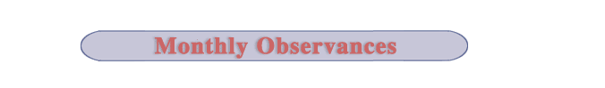Monthly Observances Title