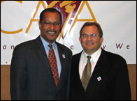 DeputyAssistant Secretary for Aging, Edwin Walker and Colin Milner, CEO ICAA. 