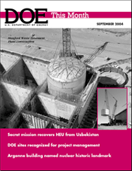Image: Cover DOE This Month, September 2004