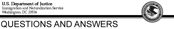 INS Questions and Answer Template