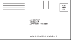 This is a picture of a courtesy reply mail letter.