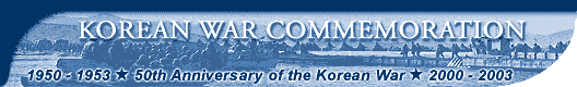 Korean War Commemoration banner