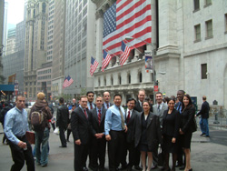 The Fellows at the New York Stock Exchange.
