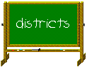 Image of a school blackboard with the keyword: DISTRICTS
