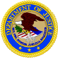 Image of the seal of the US Department of Justice - click it to go to the  main US DOJ website