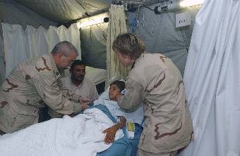 Deployed medics save Iraqi child
