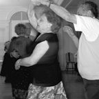 Photo of an older couple dancing