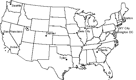 Location of Fiscal Year 2001 Pediatric Environmental Health Specialty Units