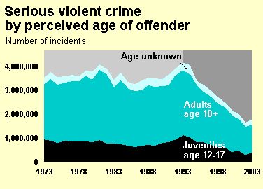 Perceived Age of Offenders Chart