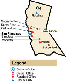 San Francisco Field Division Map