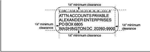 Graphic of address clearance in window with clearance.