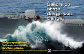 Sailors do some dangerous things.     UNREP