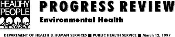 Banner for Environmental Health Progress Review