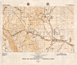 Thumbnail Image of Historic Trail Map of the Pueblo 1 x 2 Quadrangle, Colorado - 1975, Sheet 2 of 2