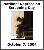 National Depression Screening Day - October 7, 2004
