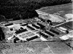 Photo: Aerial view of Civilian Conservation Corps (CCC) camp,  Beltsville Agricultural Research Center