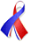 Red, white & blue ribbon graphic