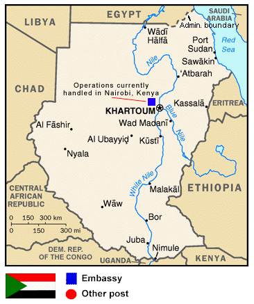 Map of Sudan