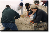 Photograph - Background: There are individuals with some knowledge but no formal training in paleontology who locate dinosaur fossils and remove the largest pieces for sale to private collectors or museums, usually outside of the United States. These illegal excavations are carried out without the benefit of professional recovery techniques or proper documentation of the specimens and the resulting loss to the scientific community is devastating.