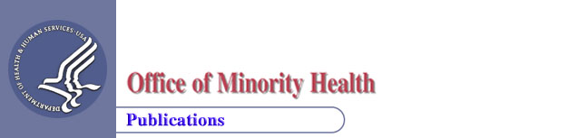 HHS logo, and OMH and Publications title image