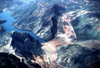 Slide 3.--The 1983 Thistle landslide at Thistle, Utah. 